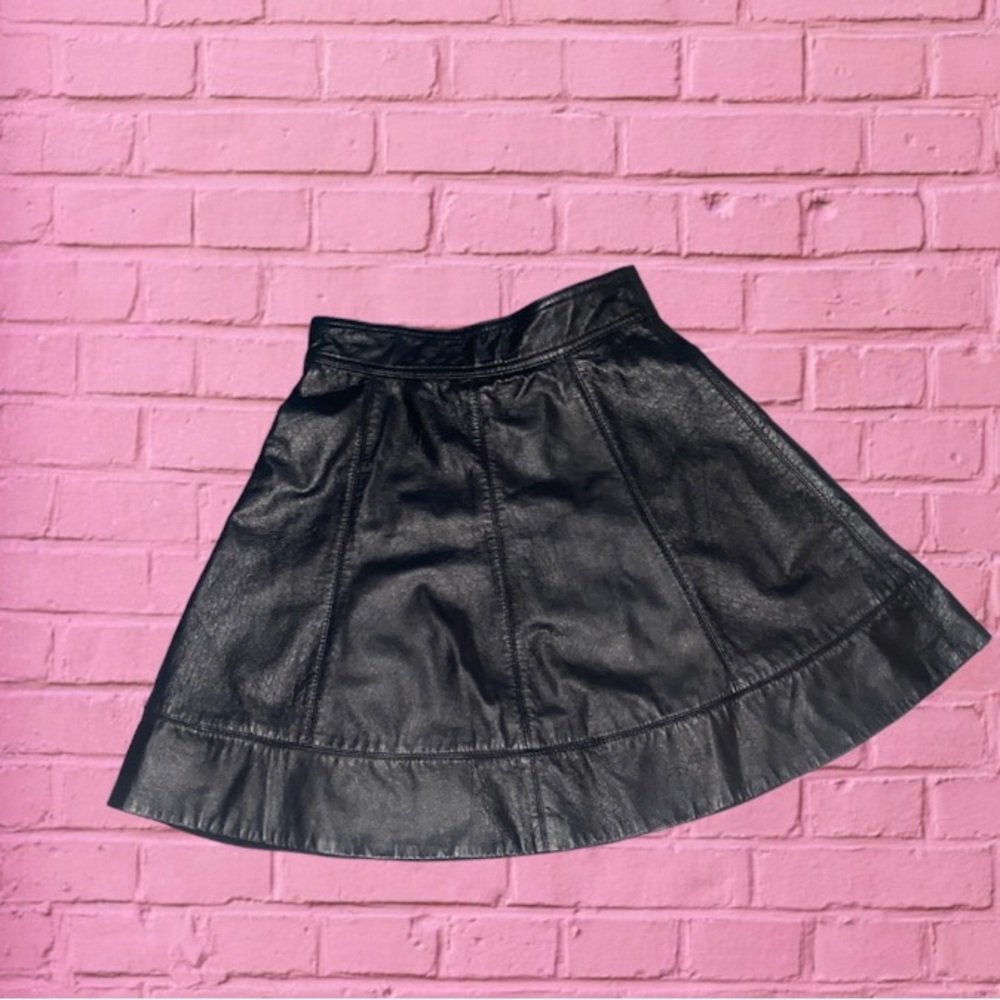Bebe Genuine Leather Skirt